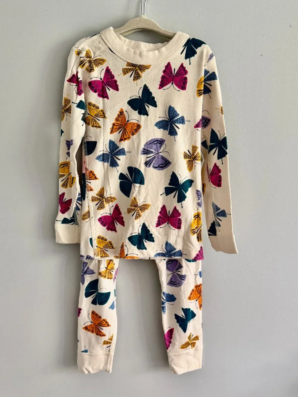 Hanna Andersson Organic Cotton Butterfly Pajama Set Size 5